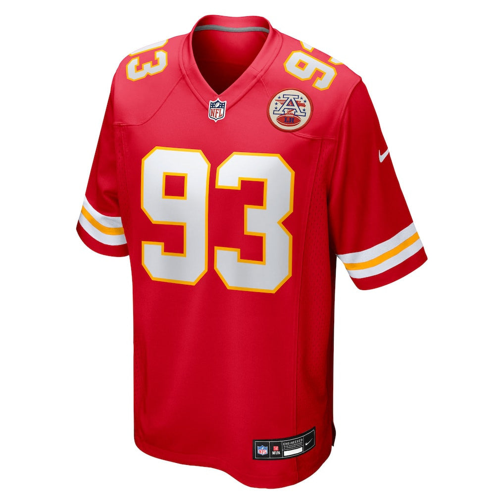 Zacch Pickens 93 Kansas City Chiefs Team Game Men Jersey - Red