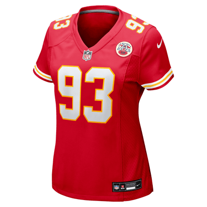 Zacch Pickens 93 Kansas City Chiefs Women's Team Game Jersey - Red