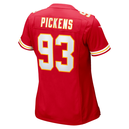 Zacch Pickens 93 Kansas City Chiefs Women's Team Game Jersey - Red
