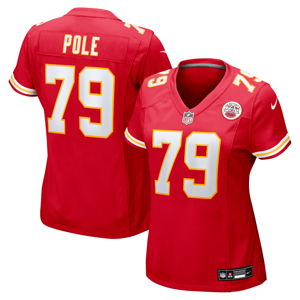 Esa Pole 79 Kansas City Chiefs Women's Team Game Jersey - Red