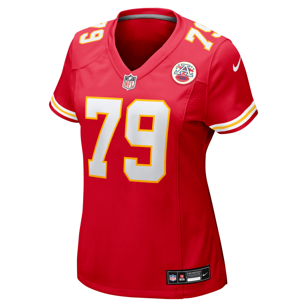 Esa Pole 79 Kansas City Chiefs Women's Team Game Jersey - Red
