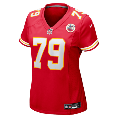 Esa Pole 79 Kansas City Chiefs Women's Team Game Jersey - Red