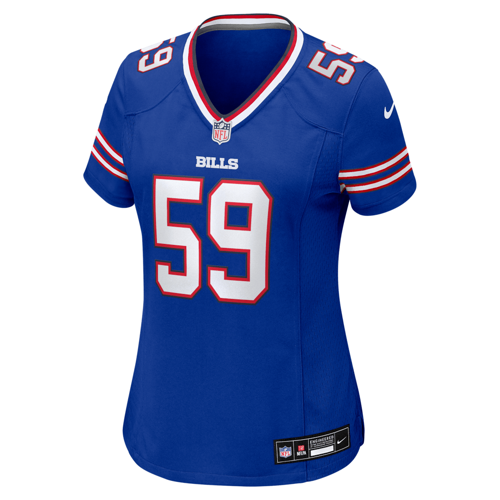 Shaq Lawson 59 Buffalo Bills Women's Team Game Jersey - Royal