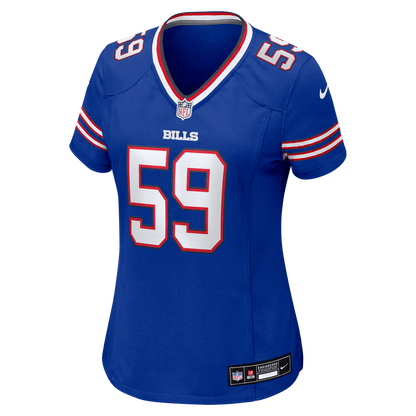 Shaq Lawson 59 Buffalo Bills Women's Team Game Jersey - Royal