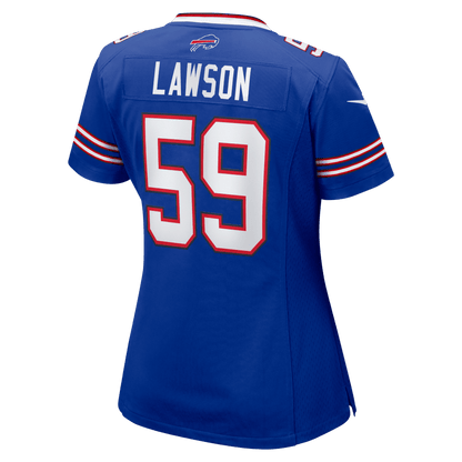 Shaq Lawson 59 Buffalo Bills Women's Team Game Jersey - Royal