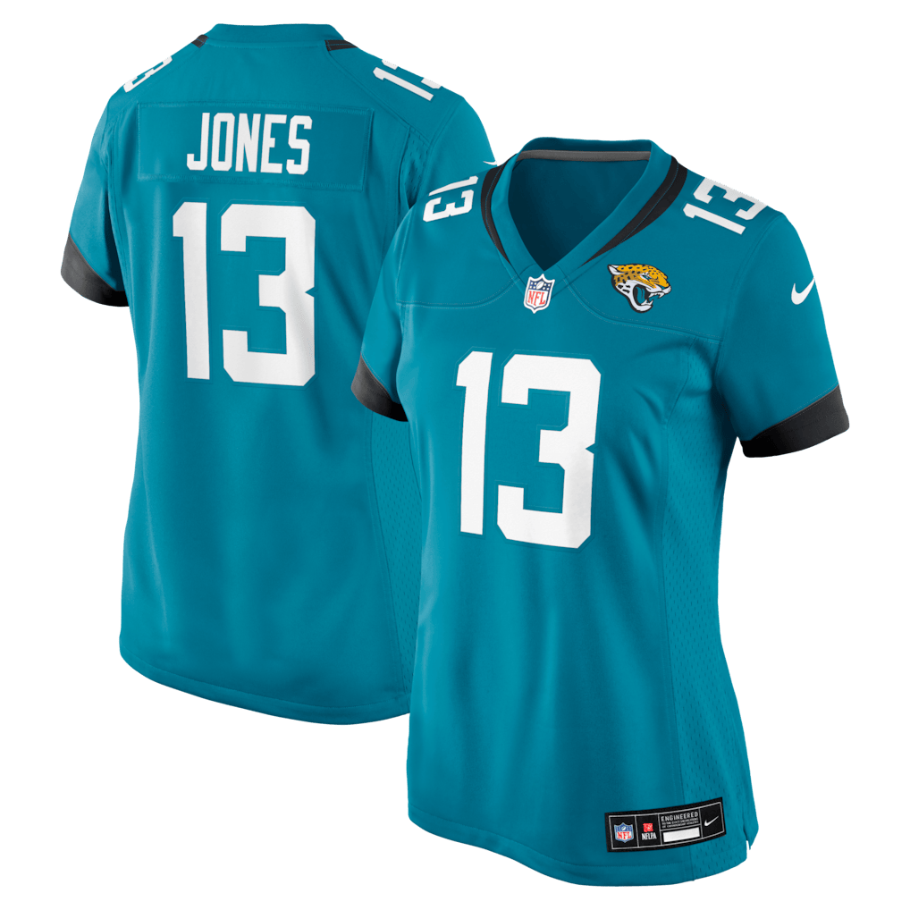 Tim Jones 13 Jacksonville Jaguars Women's Team Game Jersey - Teal