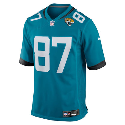 Jordan Akins 87 Jacksonville Jaguars Team Game Men Jersey - Teal