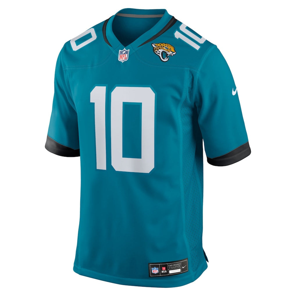 Carter Bradley 10 Jacksonville Jaguars Team Game Men Jersey - Teal