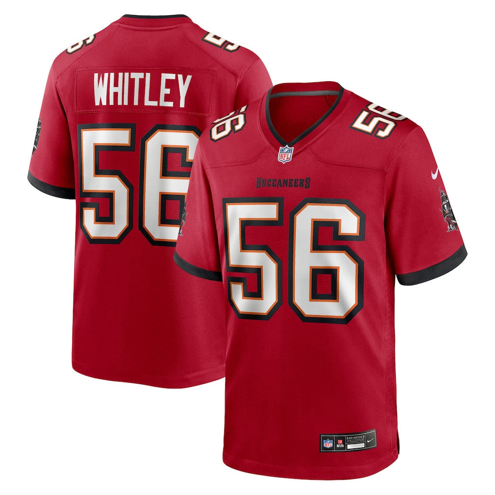 Benton Whitley 56 Tampa Bay Buccaneers Team Game Men Jersey - Red