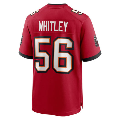 Benton Whitley 56 Tampa Bay Buccaneers Team Game Men Jersey - Red