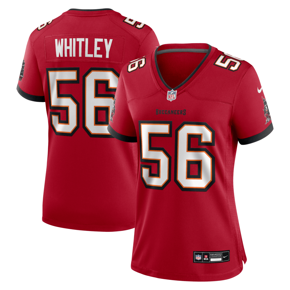 Benton Whitley 56 Tampa Bay Buccaneers Women's Team Game Jersey - Red