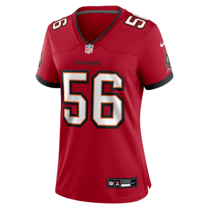 Benton Whitley 56 Tampa Bay Buccaneers Women's Team Game Jersey - Red