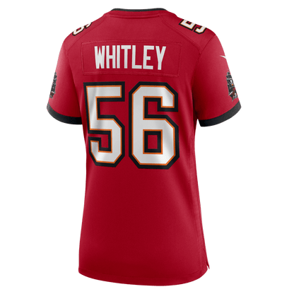 Benton Whitley 56 Tampa Bay Buccaneers Women's Team Game Jersey - Red