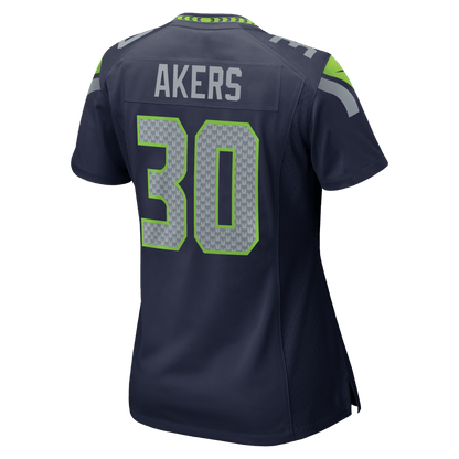 Cam Akers 30 Seattle Seahawks Women's Team Game Jersey - College Navy