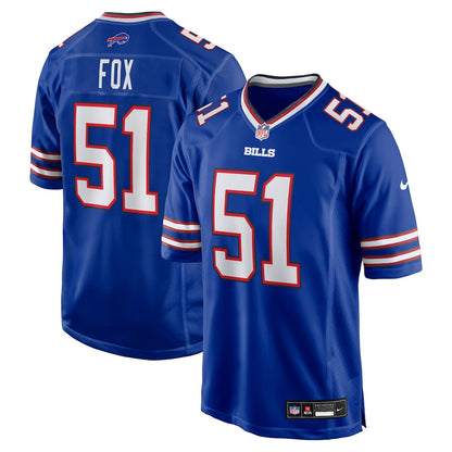 Morgan Fox 51 Buffalo Bills Team Game Men Jersey - Royal