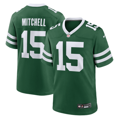 Adonai Mitchell 15 New York Jets Team Game Men Jersey - Legacy Green