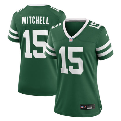 Adonai Mitchell 15 New York Jets Women's Team Game Jersey - Legacy Green