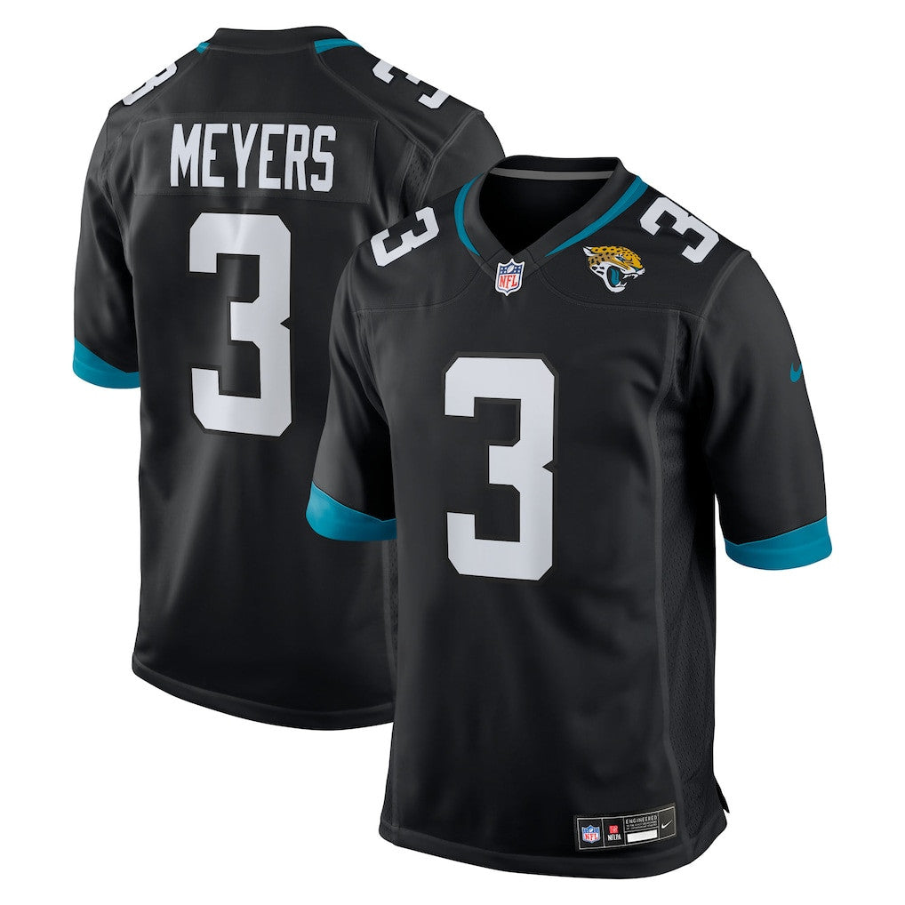 Jakobi Meyers 3 Jacksonville Jaguars Alternate Game Men Jersey - Black