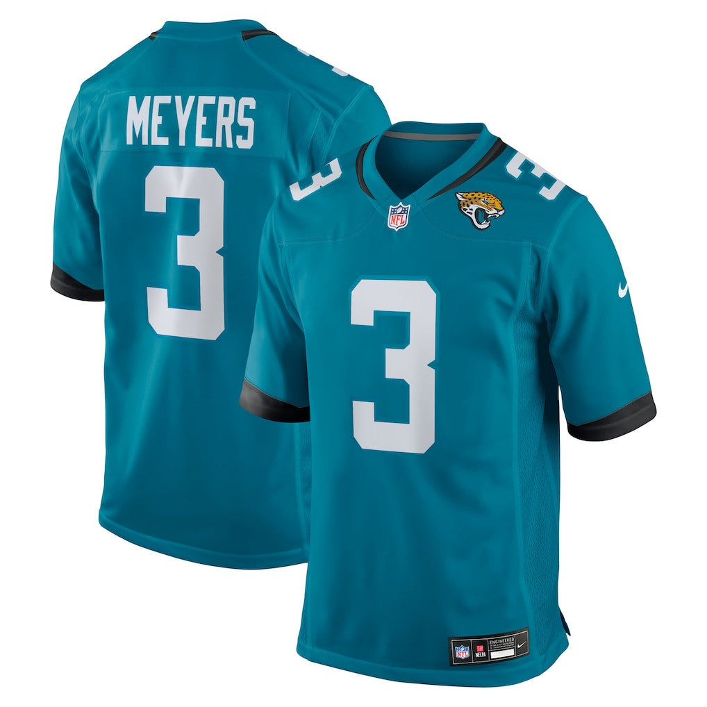 Jakobi Meyers 3 Jacksonville Jaguars Team Game Men Jersey - Teal