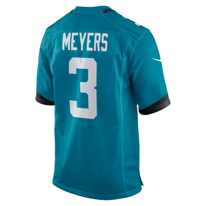 Jakobi Meyers 3 Jacksonville Jaguars Team Game Men Jersey - Teal