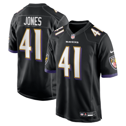 Dre'Mont Jones 41 Baltimore Ravens Alternate Game Men Jersey - Black