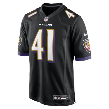 Dre'Mont Jones 41 Baltimore Ravens Alternate Game Men Jersey - Black