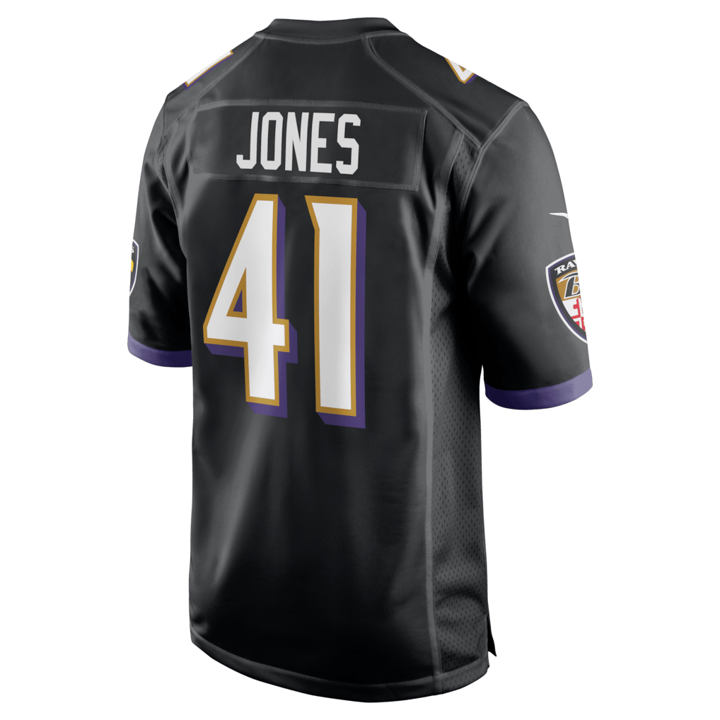 Dre'Mont Jones 41 Baltimore Ravens Alternate Game Men Jersey - Black