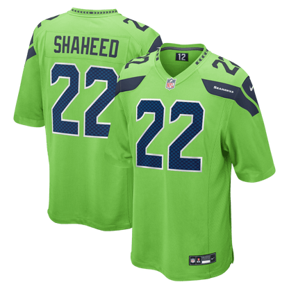 Rashid Shaheed 22 Seattle Seahawks Alternate 2 Game Men Jersey - Neon Green