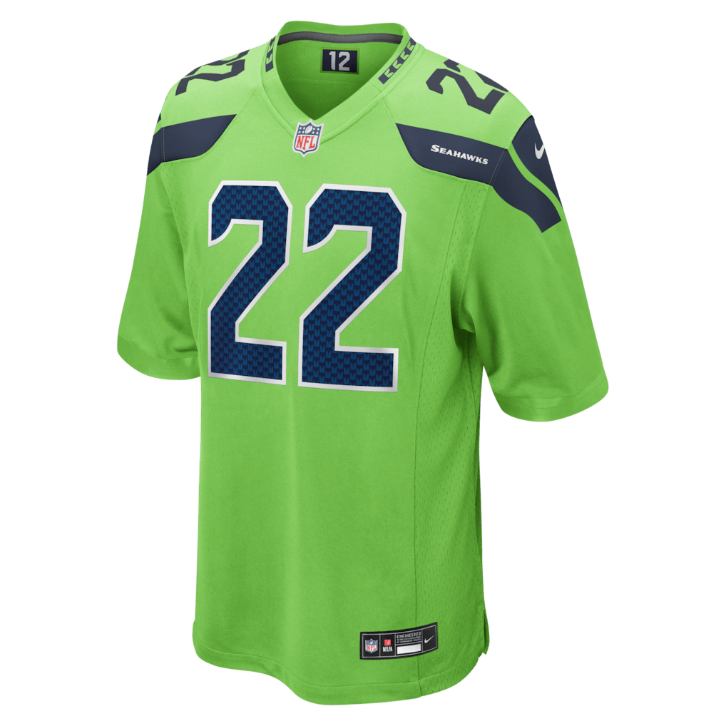 Rashid Shaheed 22 Seattle Seahawks Alternate 2 Game Men Jersey - Neon Green