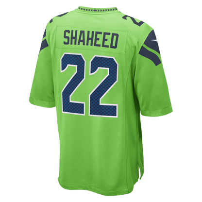 Rashid Shaheed 22 Seattle Seahawks Alternate 2 Game Men Jersey - Neon Green