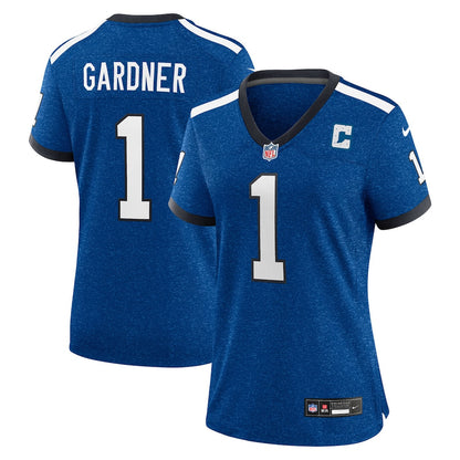 Ahmad Sauce Gardner 1 Indianapolis Colts Women's Alternate 2 Indiana Nights Game Jersey - Heather Royal