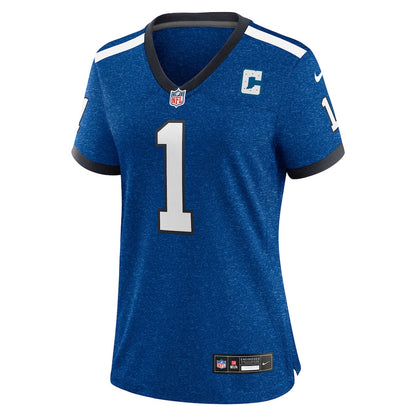 Ahmad Sauce Gardner 1 Indianapolis Colts Women's Alternate 2 Indiana Nights Game Jersey - Heather Royal