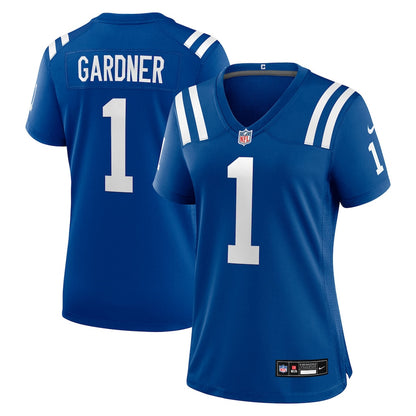 Ahmad Sauce Gardner 1 Indianapolis Colts Women's Team Game Jersey - Royal
