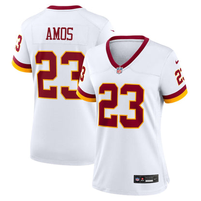 Trey Amos 23 Washington Commanders Women's Alternate 2 Super Bowl Era Game Jersey - White