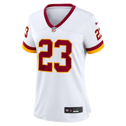 Trey Amos 23 Washington Commanders Women's Alternate 2 Super Bowl Era Game Jersey - White