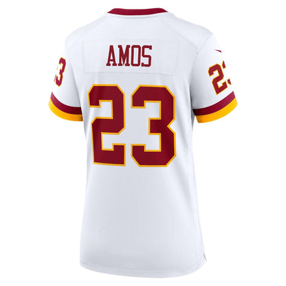 Trey Amos 23 Washington Commanders Women's Alternate 2 Super Bowl Era Game Jersey - White