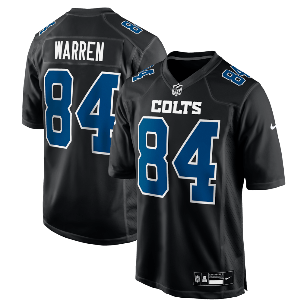 Tyler Warren 84 Indianapolis Colts Fashion Game Men Jersey - Carbon Black