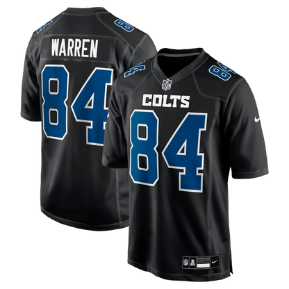 Tyler Warren 84 Indianapolis Colts Fashion Game Men Jersey - Carbon Black