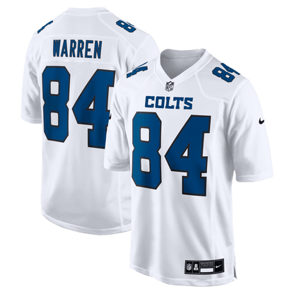 Tyler Warren 84 Indianapolis Colts Fashion Game Men Jersey - Tundra White