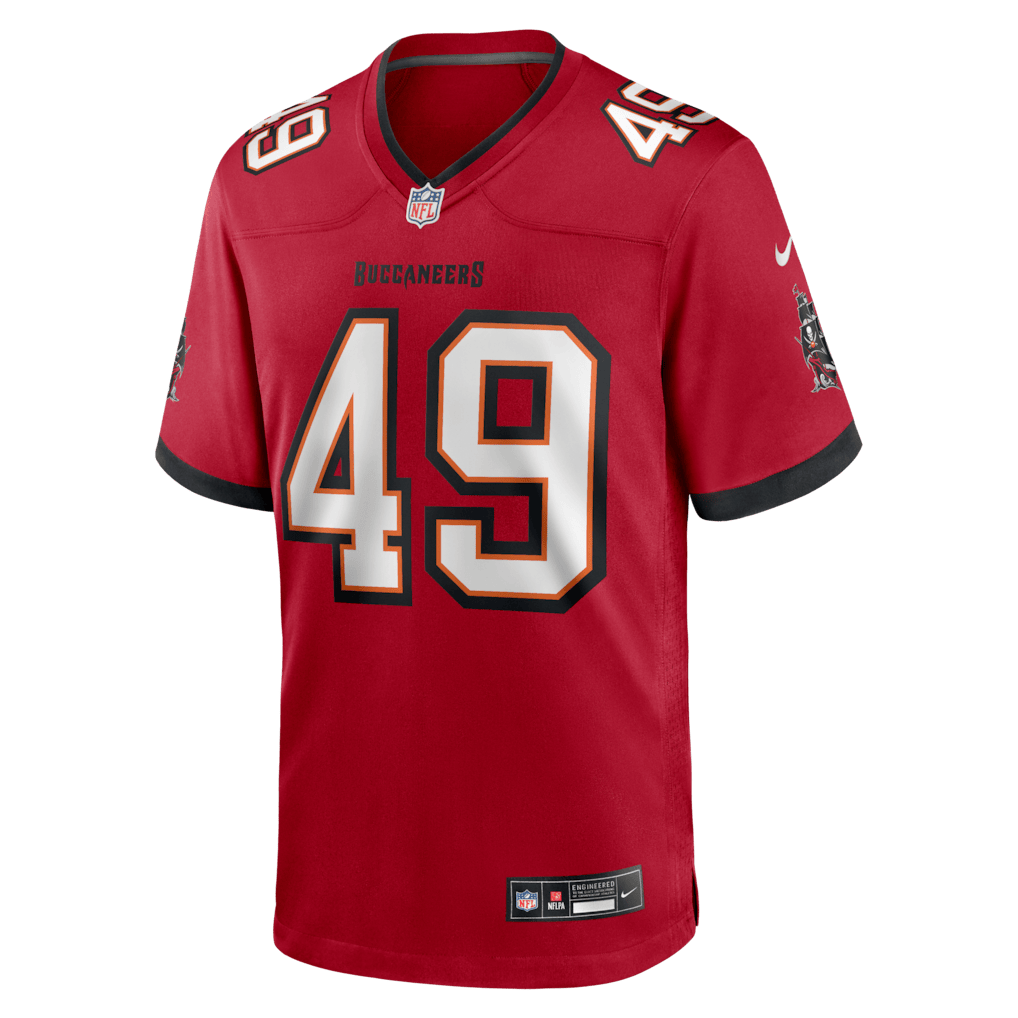 Owen Wright 49 Tampa Bay Buccaneers Team Game Men Jersey - Red