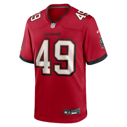 Owen Wright 49 Tampa Bay Buccaneers Team Game Men Jersey - Red