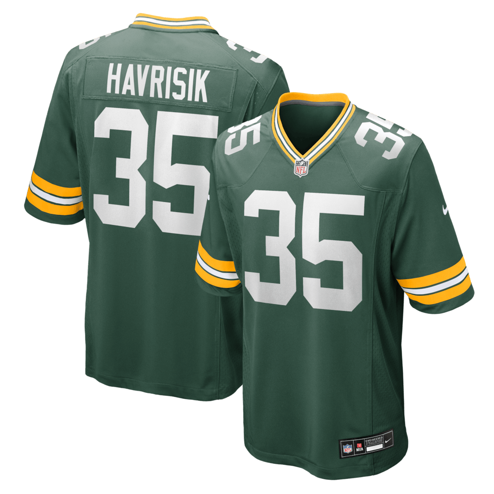 Lucas Havrisik 35 Green Bay Packers Team Game Men Jersey - Green