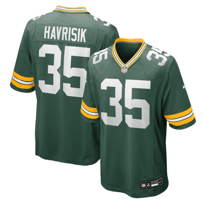 Lucas Havrisik 35 Green Bay Packers Team Game Men Jersey - Green