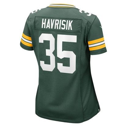 Lucas Havrisik 35 Green Bay Packers Women's Team Game Jersey - Green