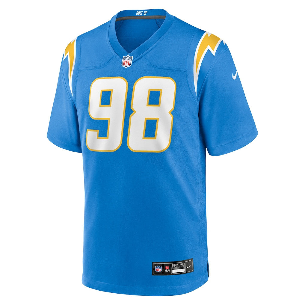Odafe Oweh 98 Los Angeles Chargers Team Game Men Jersey - Powder Blue