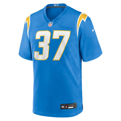 Isas Waxter 37 Los Angeles Chargers Team Game Men Jersey - Powder Blue