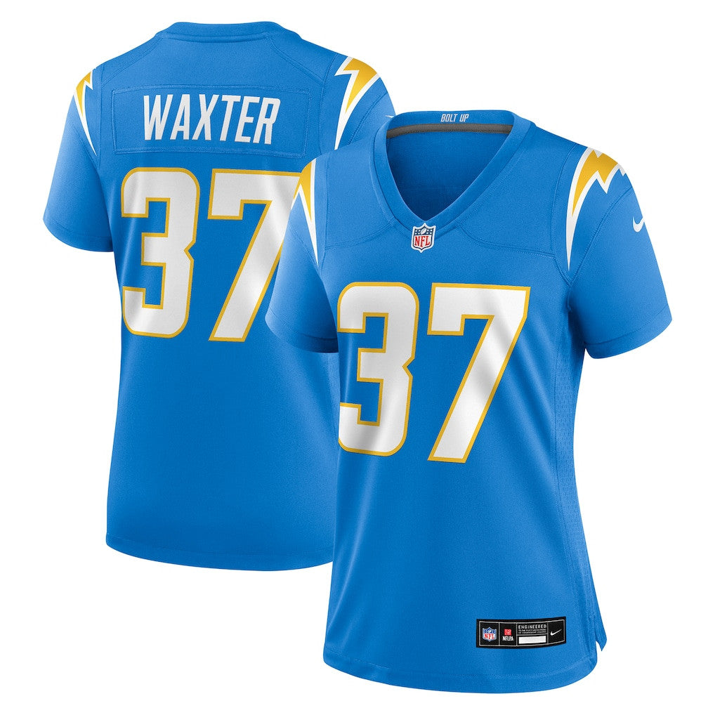Isas Waxter 37 Los Angeles Chargers Women's Team Game Jersey - Powder Blue