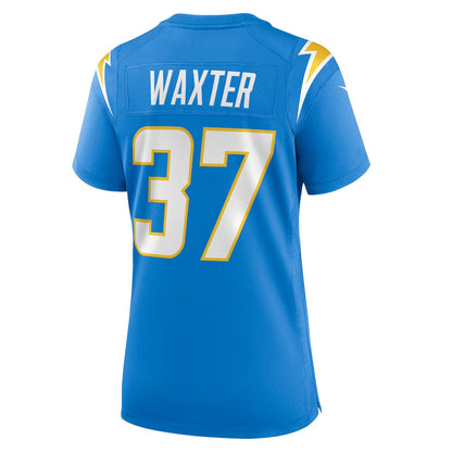 Isas Waxter 37 Los Angeles Chargers Women's Team Game Jersey - Powder Blue