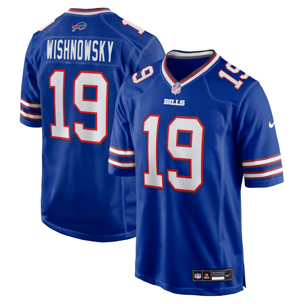 Mitch Wishnowsky 19 Buffalo Bills Team Game Men Jersey - Royal