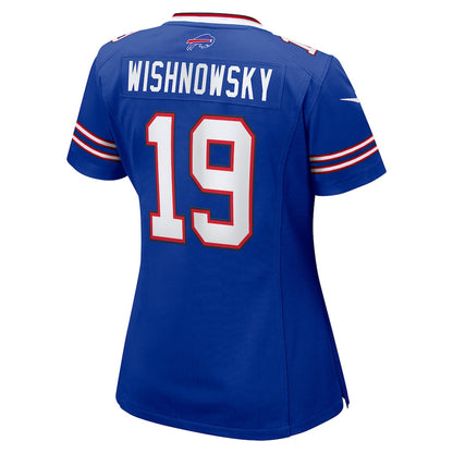 Mitch Wishnowsky 19 Buffalo Bills Women's Team Game Jersey - Royal